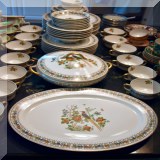 P64. Somerset Syracuse china set. 62 Pieces. - $198 